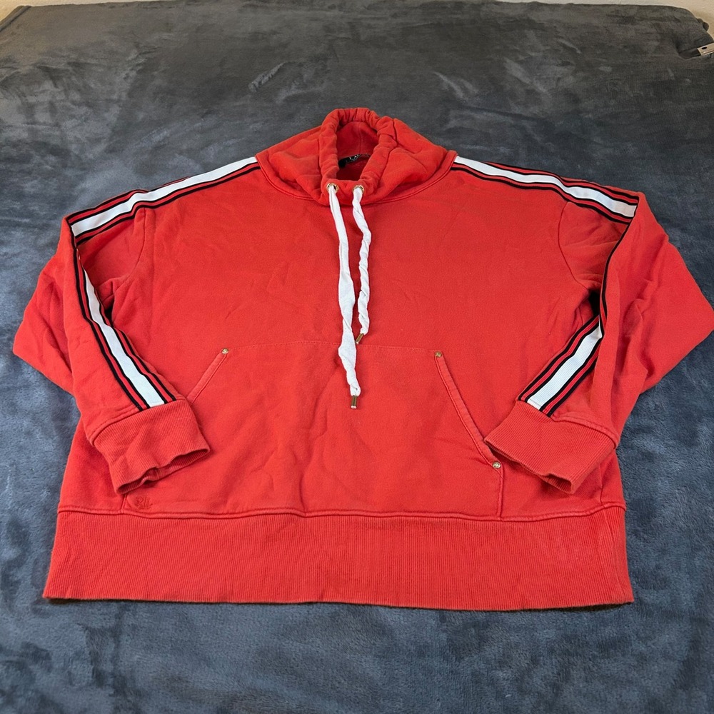 Lauren Ralph Lauren Pullover Hoodie Sweatshirt Drawstring Pockets Womens Large‎